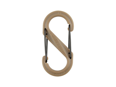 S-BINER® PLASTIK DUAL Karabinhage, TAN - STØRRELSE 2