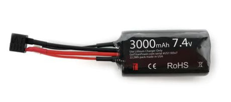 TITAN Li-Ion Batteri 7.4V 3000mAh 30C – Monoblock (PEQ Brick) T-Dean