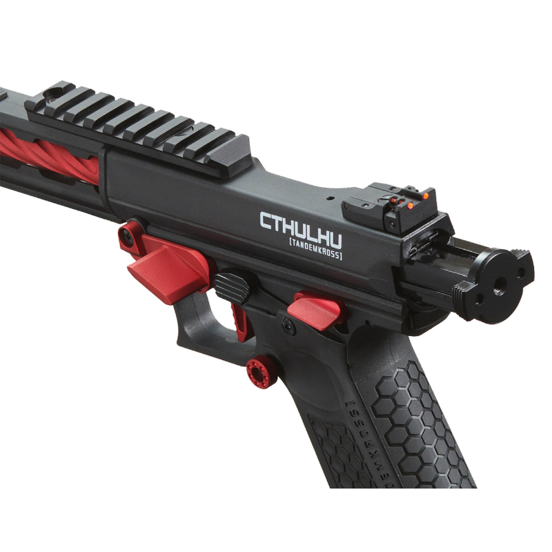 Lancer Tactical CTHULHU GBB Airsoft Pistol Sort Rød
