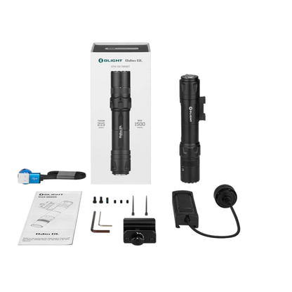 OLIGHT Odin S Våbenlygte 1500 lm M-LOK Sort