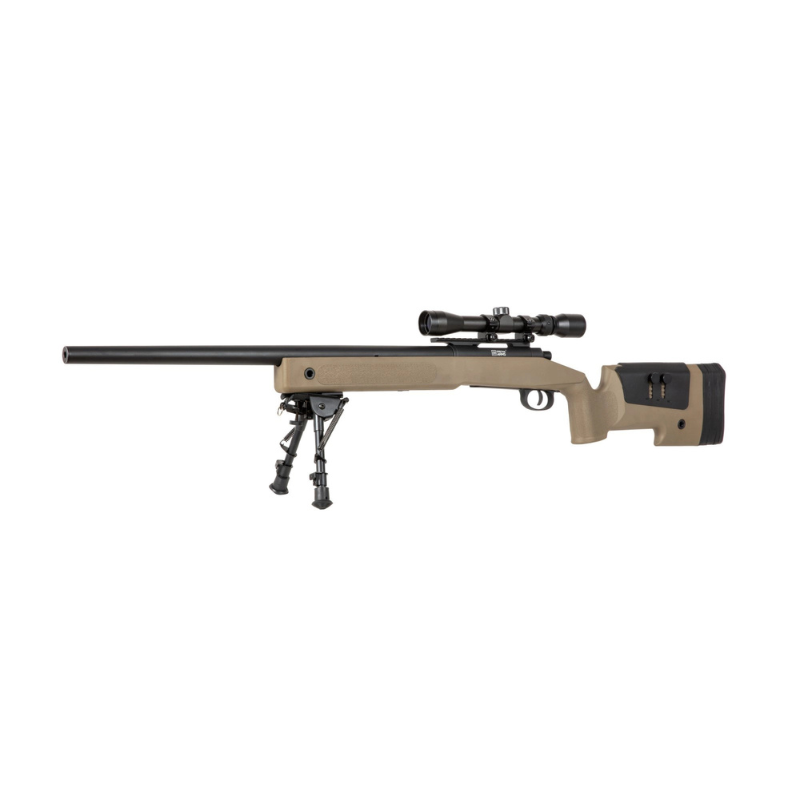 SA-S02 CORE™ Sniper Rifle med Scope og Bipod - Tan