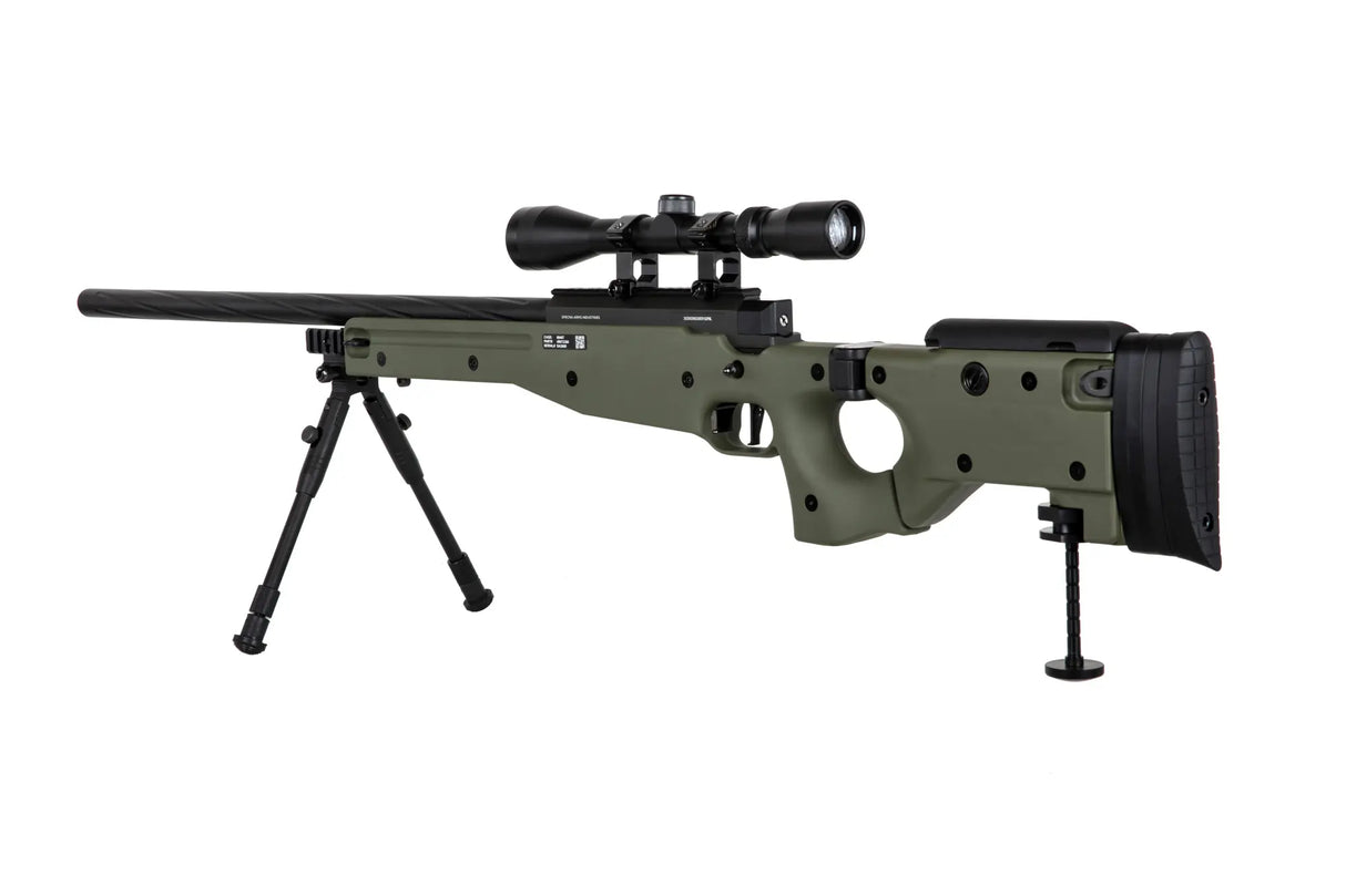 Specna Arms SA-S14 sniper airsoft rifle with scope and bipod Olive