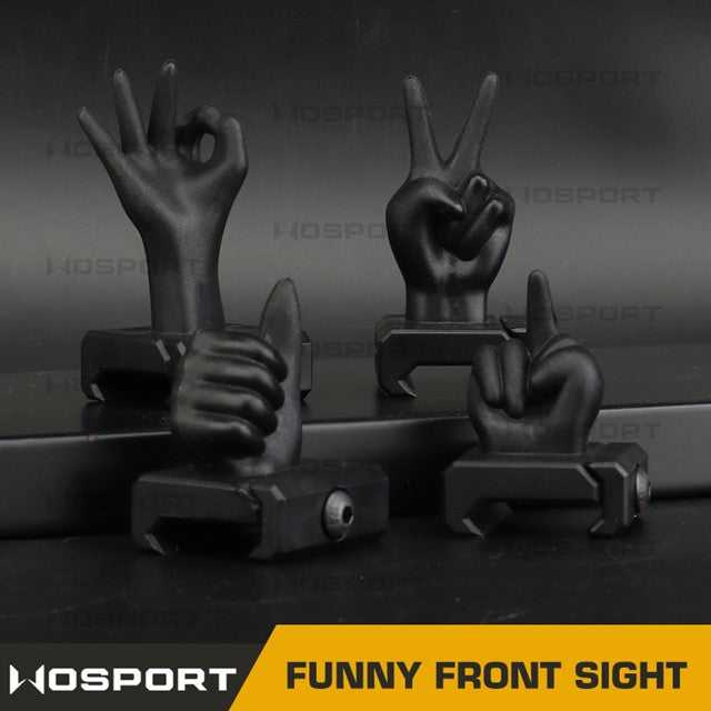 WoSporT WST FUNNY sigtesæt i plast til 20 mm skinne, 4 dele