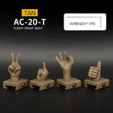 WoSporT WST FUNNY sigtesæt i plast til 20 mm skinne, 4 dele