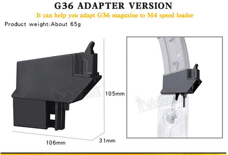 WST LEVER / M12 ODIN Adapter for G36 Magazines