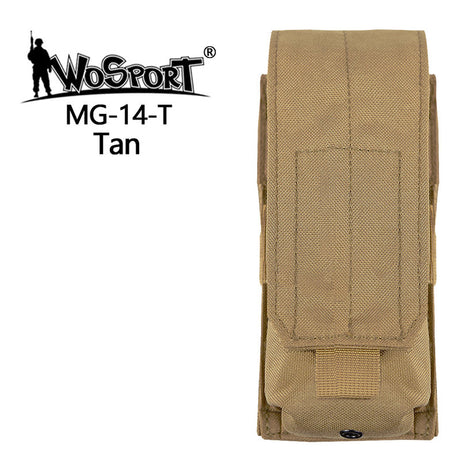 WST MOLLE AR15 / M4 Single Magazine Closed Pouch