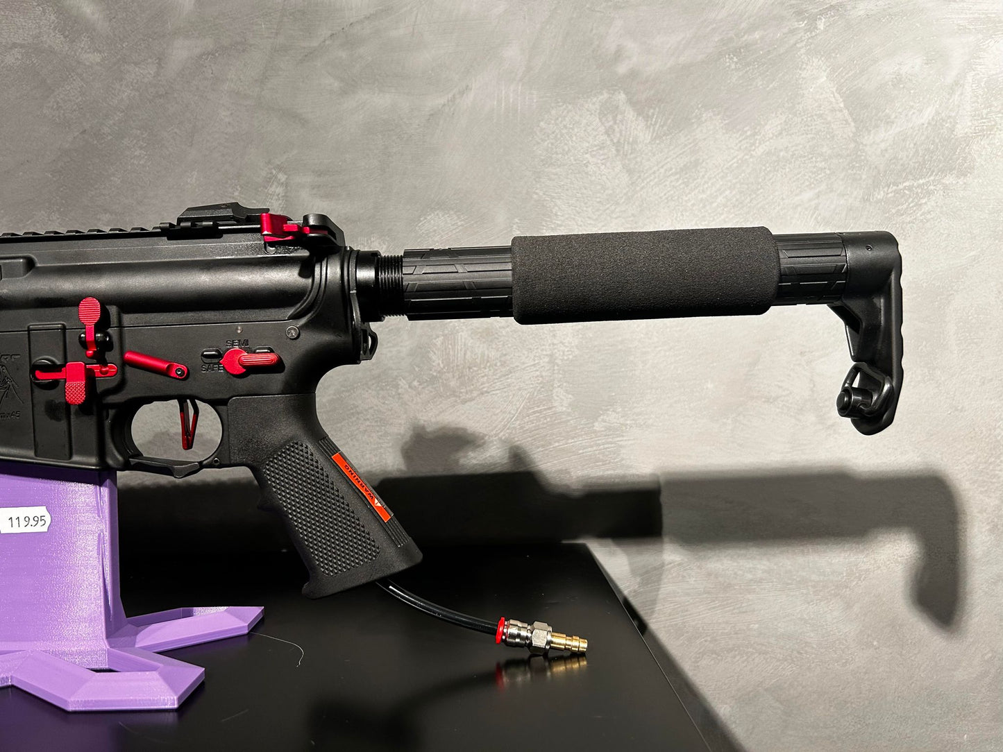 Custom HPA ASR115X Spyder Sort/Rød