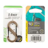 S-BINER® PLASTIK DUAL Karabinhage, TAN - STØRRELSE 2
