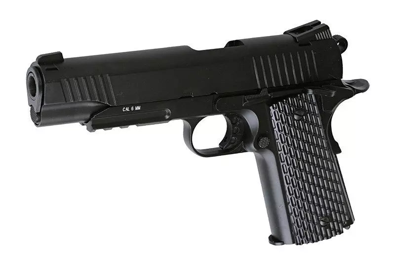 KWC M1911 Tactical CO2 Blowback Pistol - Sort, Full Metal