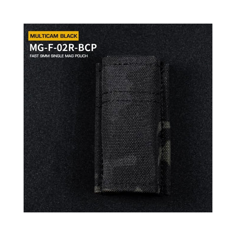 Fast Type Single 9mm Magasin Pouch - Sort Multicam
