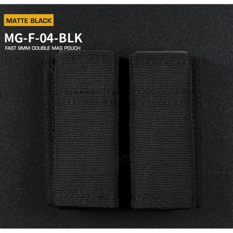 FAST Type Double 9mm Magasin Pouch - Sort