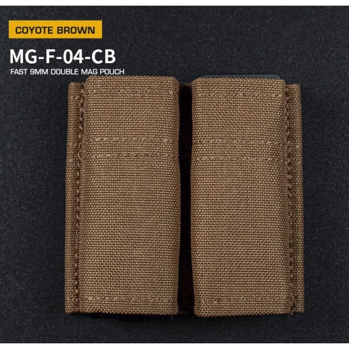 FAST Type Double 9mm Magasin Pouch - Coyote