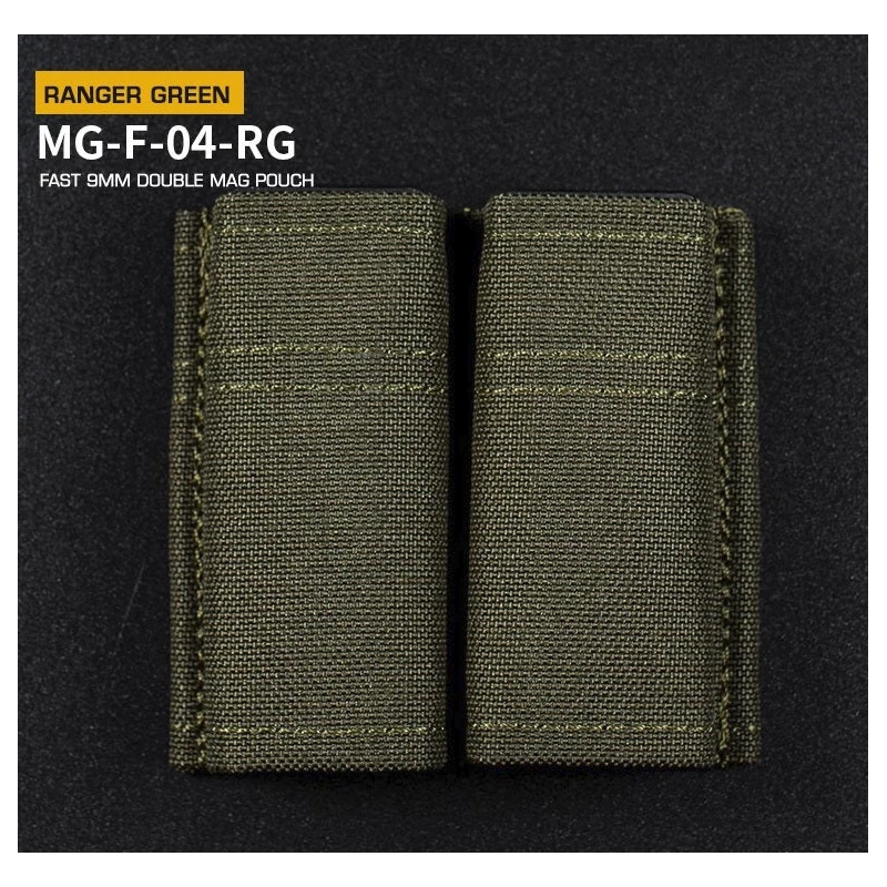 FAST Type Double 9mm Magasin Pouch - Ranger Green