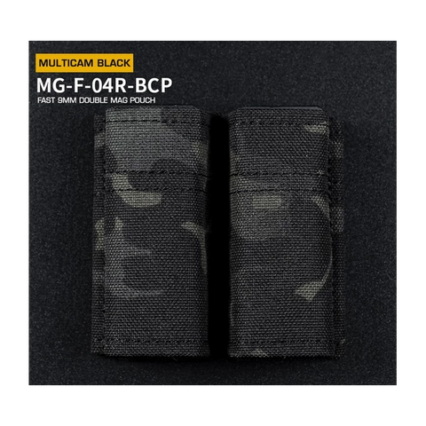 FAST Type Double 9mm Magasin Pouch - Sort Multicam