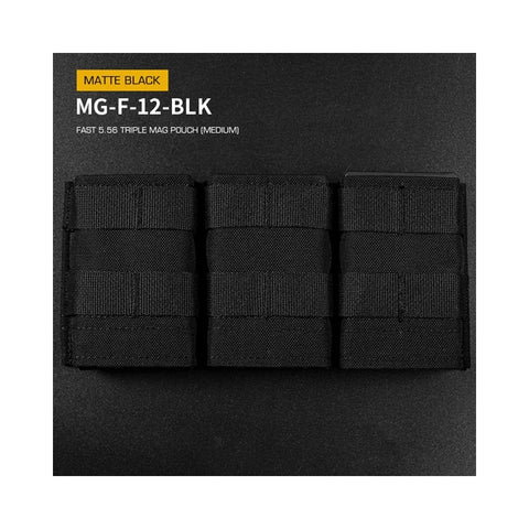 FAST Type Triple 5.56 Magasin pouch (Medium) Sort