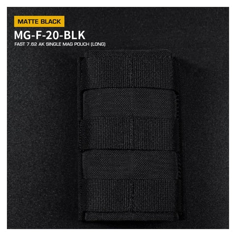 Fast Type Single 7.62 Magasin Pouch Til AK - Sort