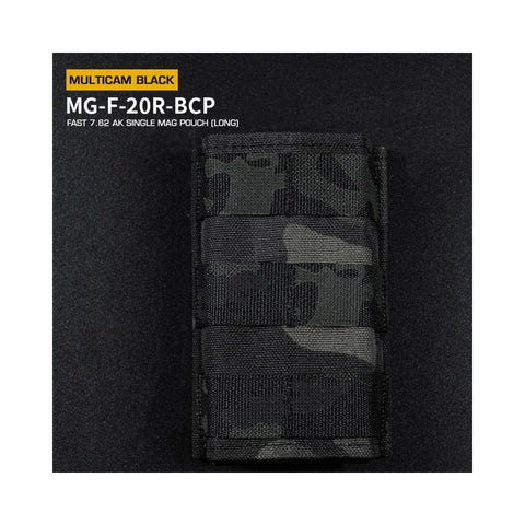 Fast Type Single 7.62 Magasin Pouch Til AK - Sort Multicam