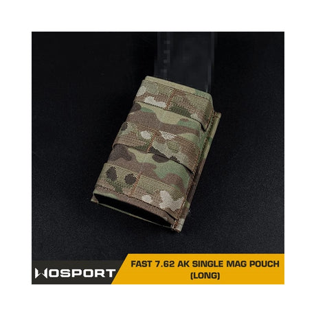 Fast Type Single 7.62 Magasin Pouch Til AK - Sort Multicam