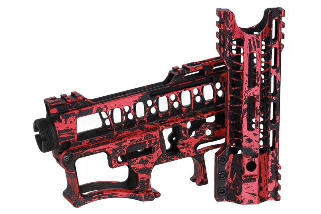 Specna Arms x Mancraft CNC Speedsoft Splash Anodised kit for M4/M16 replicas black-red