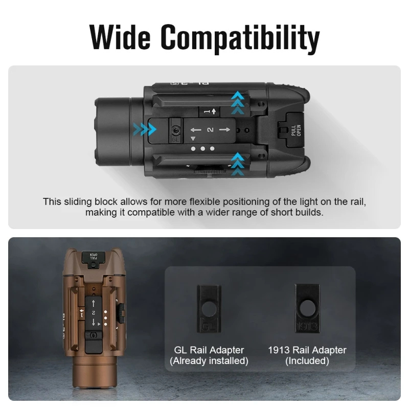 OLIGHT Valkyrie PL-3S Pistol Lygte 1000 lm