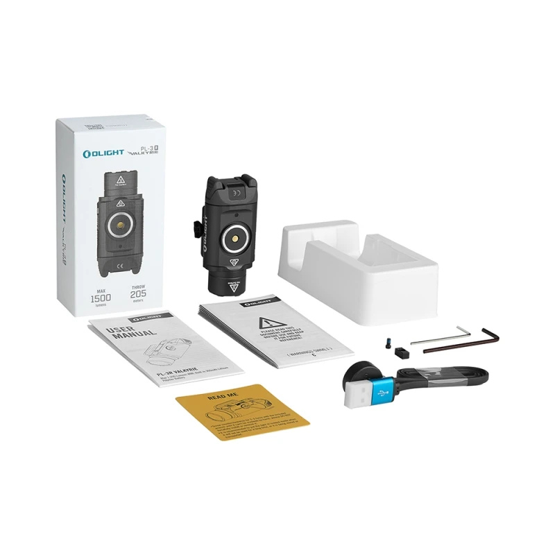 OLIGHT Valkyrie PL-3R Våbenlygte 1500 Lumen – Sort