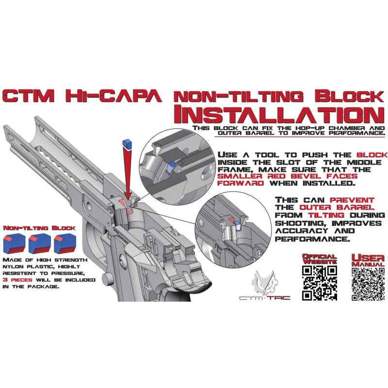 CTM CNC Alu Slæde Flatline Split Slide TM Hi-capa 5.1 - Purple/Green