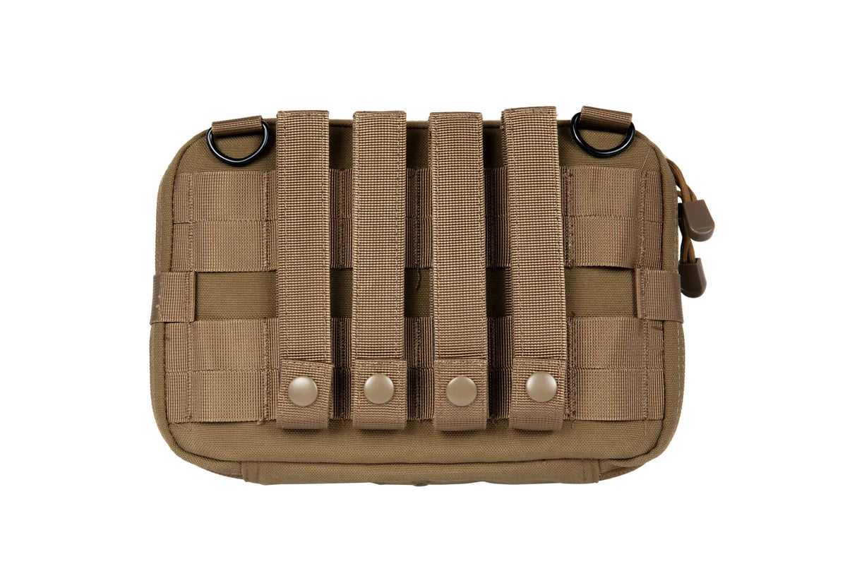 Large Administration Pouch with a Map Holder - Tan