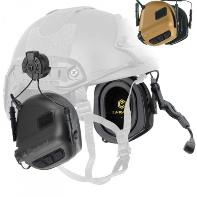 Earmor M32H PLUS Electronic Tactical Headset – Helmet Mount