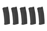 5 Stks 125 Skuds S-Mag Mid-Cap Magasiner - Sort