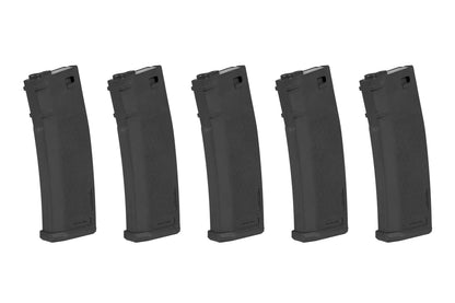 5 Stks 125 Skuds S-Mag Mid-Cap Magasiner - Sort