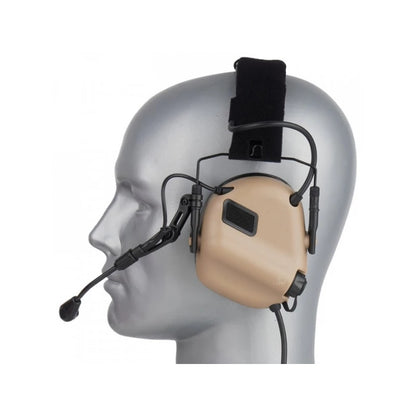 EARMOR M32 PLUS Elektronisk Taktisk Hovedtelefon - Coyote Brown