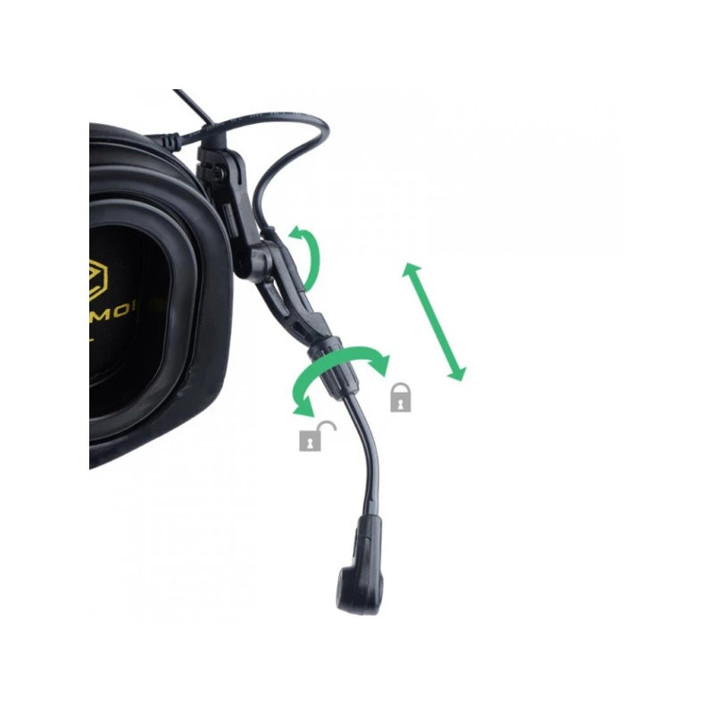 Earmor M32H PLUS Electronic Tactical Headset – Helmet Mount