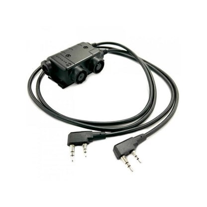 M56 DUALCOMM PTT, Kenwood / Baofeng 2-pin Connector