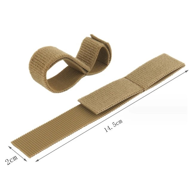 WoSporT WST velcro kabelbånd til kabler og slanger, 6 stk. – sort