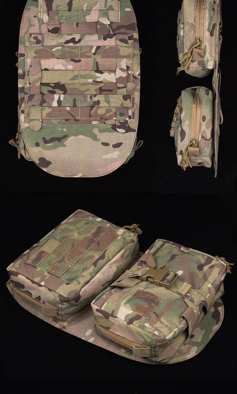 WoSporT WST SCARAB MOLLE-bagpanel med granat- og IFAK-lomme