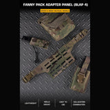 WST Fanny Pack MOLLE Adapter Panel, Small (4 Rows)