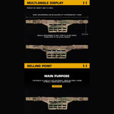 WST Fanny Pack MOLLE Adapter Panel, Small (4 Rows)