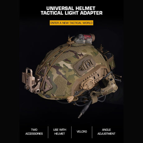 WST Universal Helmet Tactical Light Adapter, VELCRO Mount