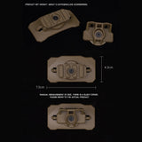 WST Universal Helmet Tactical Light Adapter, VELCRO Mount
