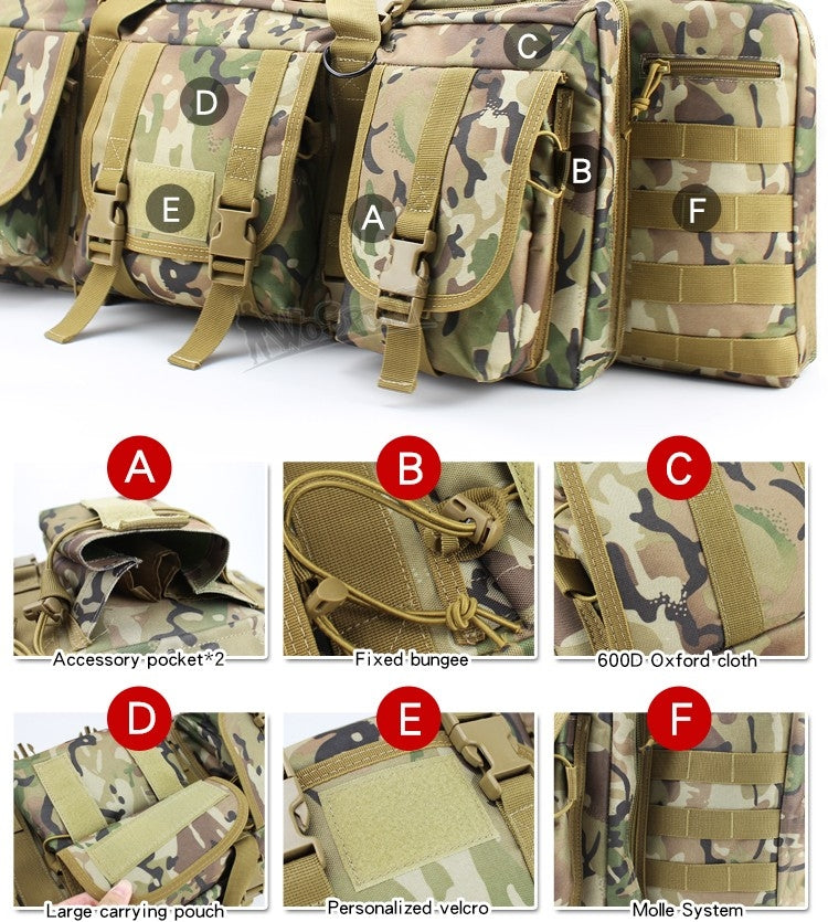 WST Double Rifle Transport Case 107 × 28 × 10 cm