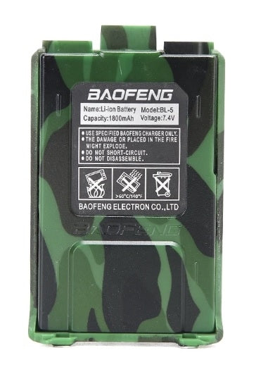 Li-Ion Battery for the Baofeng UV-5R Radio, 1800 mAh