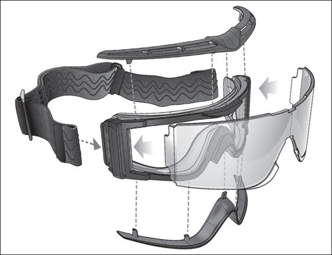 Bollé X810 Tactical Beskyttelsesbriller - Klar Lens