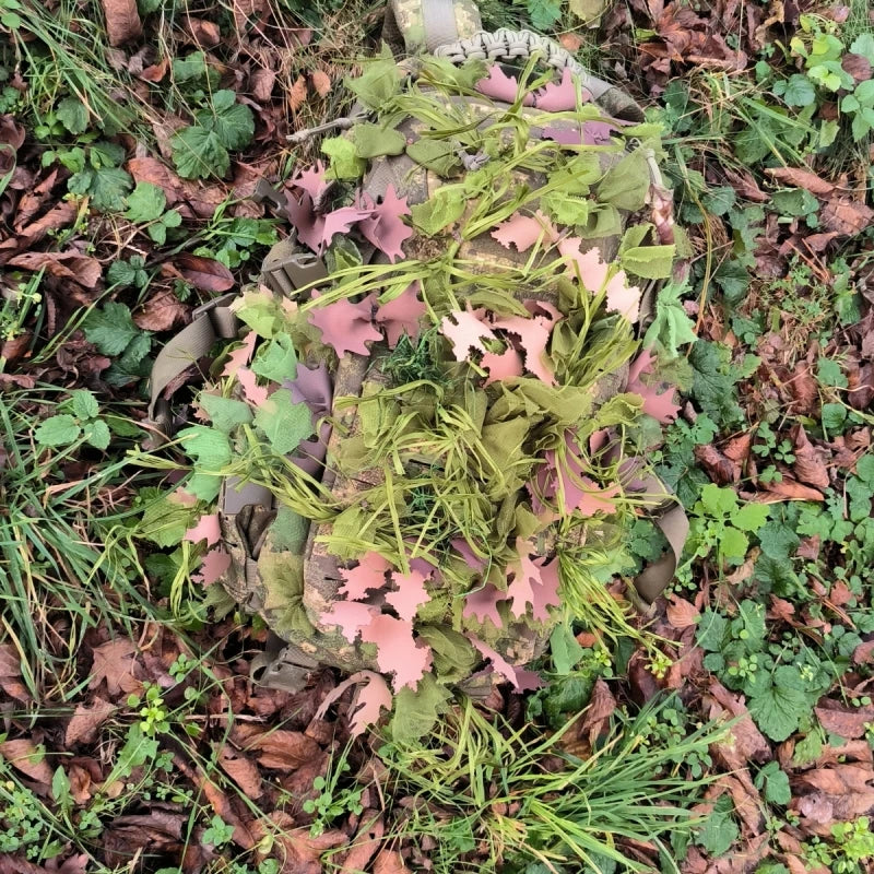 Pakke med 3D SilkLeaf Camouflage Blade, Oak (25 stk) - Brun