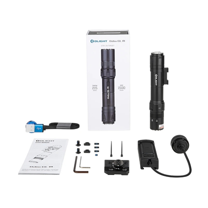 OLIGHT ODIN GL-M Våbenlygte med Grøn Laser 1500 Lumen M-LOK - Sort