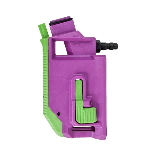 CTM Hi-Capa HPA M4 AEG Magasinadapter med 90° vinkel – Lilla/Grøn