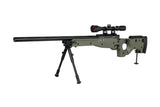 Specna Arms SA-S14 sniper airsoft rifle with scope and bipod Olive
