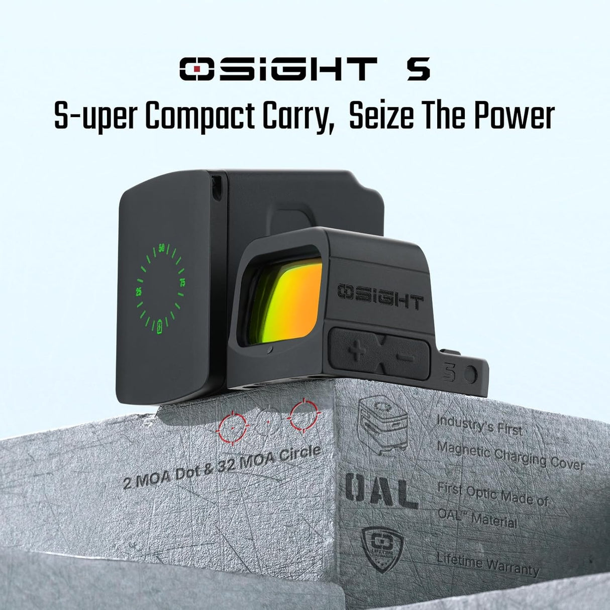 OLIGHT Osight S rødpunktsigte med magnetisk ladecover
