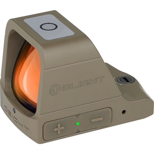 OLIGHT OSIGHT rødpunktsigte med rød 3 MOA dot og ladecover, Tan