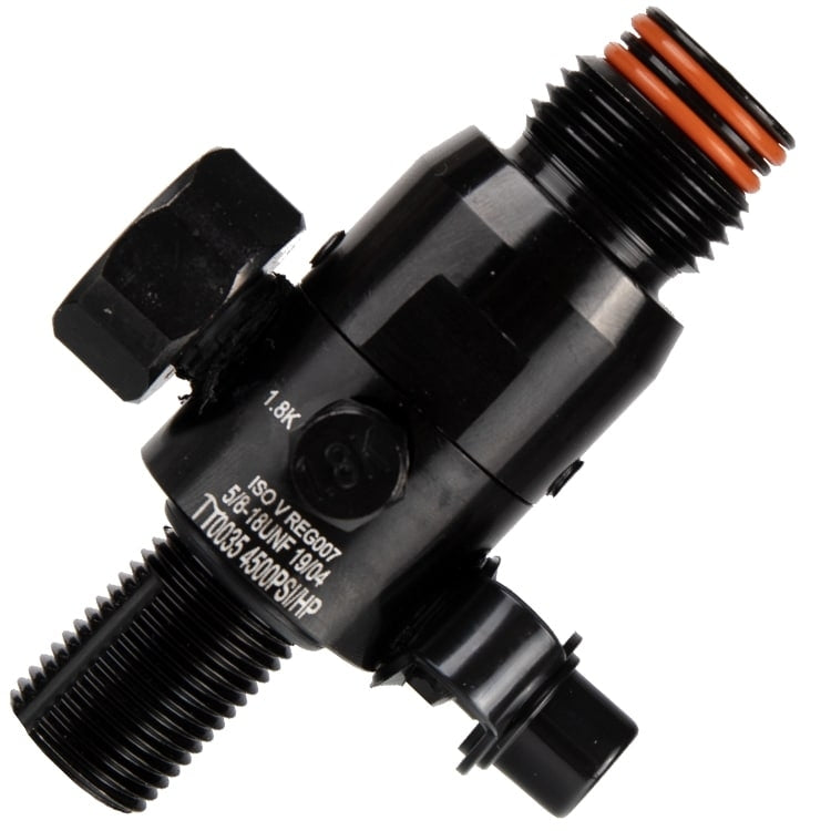 PowAir MAXREG regulator til HPA-flaske, 300 bar / 4500 PSI