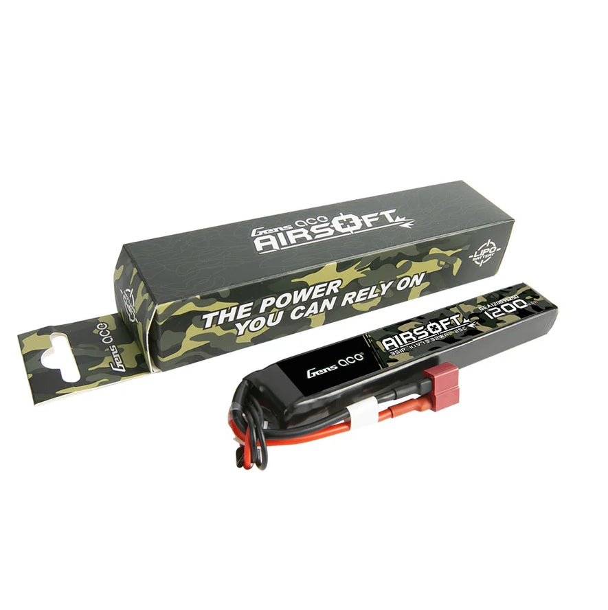 Gens ACE Li-Pol batteri 11,1V 1200mAh 25C, T-Dean, buffer stick